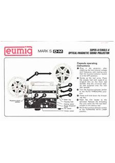 Eumig Mark S manual. Camera Instructions.